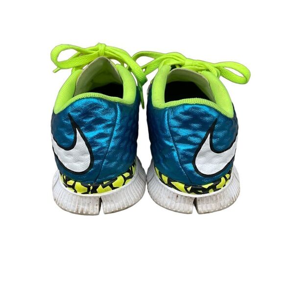 𝅺nike Metallic Blue and Neon Green Predator Shiny Sneakers - Picture 2 of 9